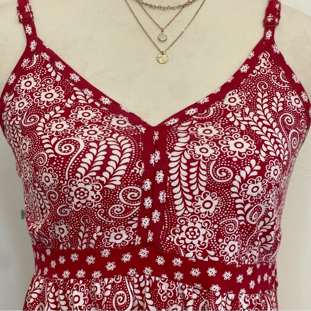 Vintage Faded Glory Red and White Dress - Picture 3 of 6